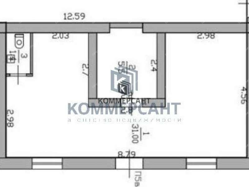 помещение под торговую площадь на улице Маршала Рокоссовского