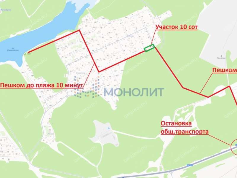 земельный участок 12 соток деревня Оринкино