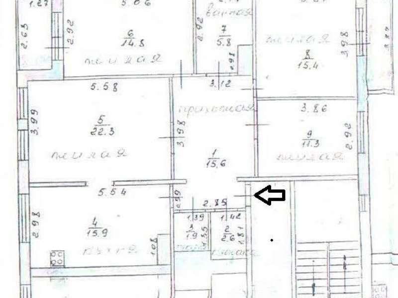 четырёхкомнатная квартира на проспекте Ленина дом 30 к5
