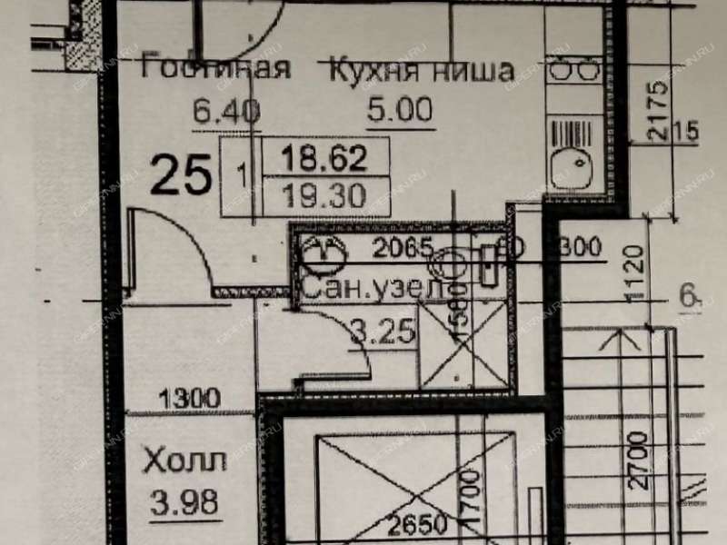 квартира-студия на 2-й Дорожной улице дом 31
