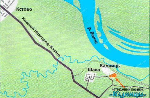 Карта кстовского района нижегородской области