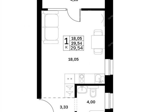 kvartira-studiya-v-granicah-ulic-strazh-revolyucii-gvardeycev-50-letiya-pobedy-evgeniya-nikonova-17 фото