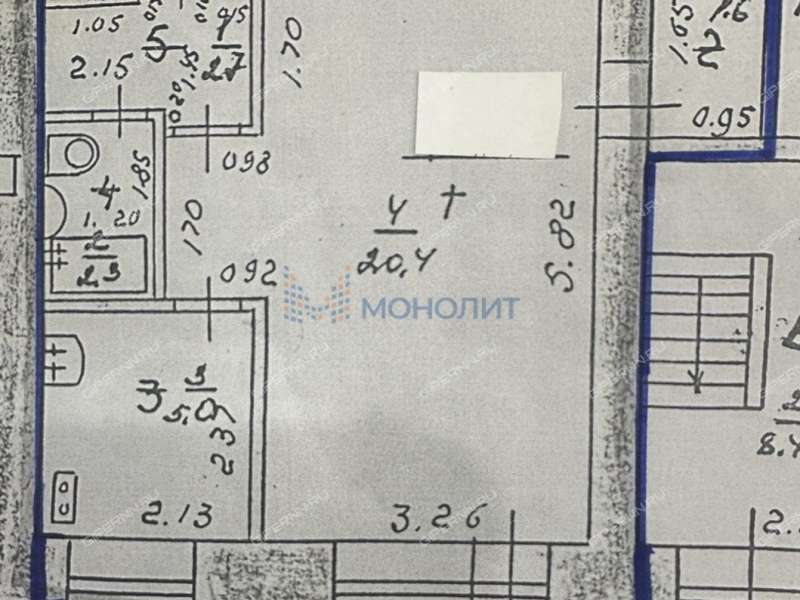 однокомнатная квартира на улице Богородского дом 4