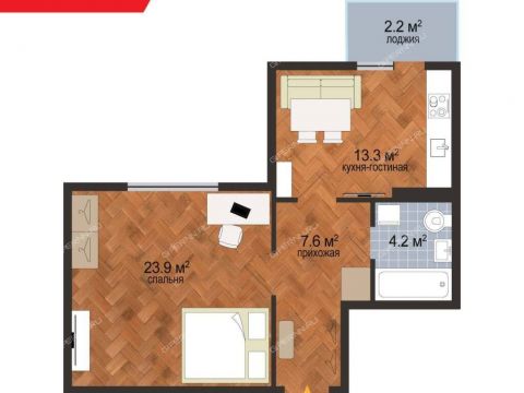 1-komnatnaya-nab-volzhskaya-d-8 фото