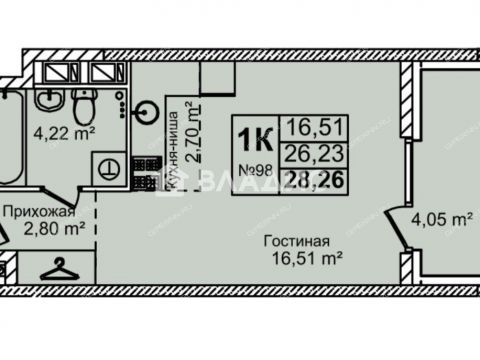 kvartira-studiya-ul-krasnyh-zor-23d фото