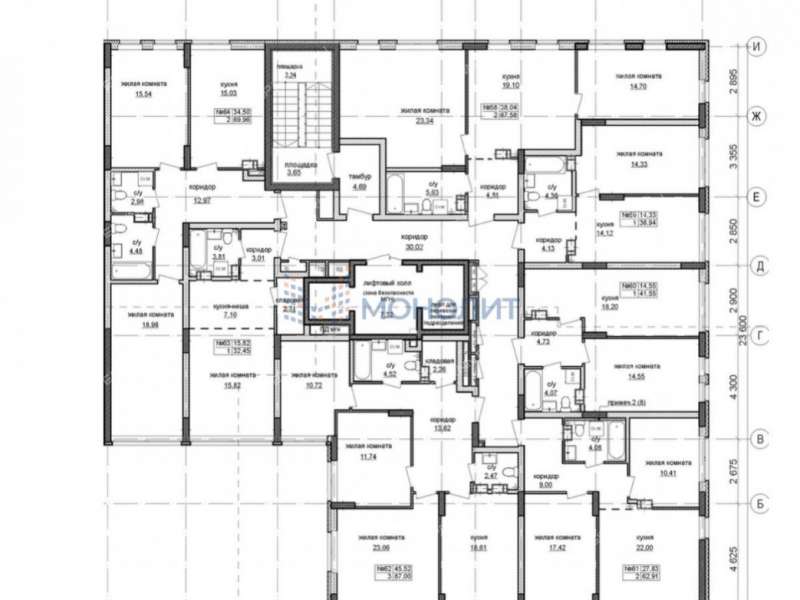 трёхкомнатная квартира в новостройке на улице Героя Советского Союза Аристархова