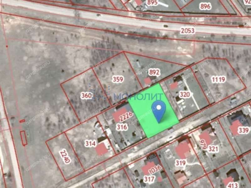 земельный участок 20 соток Васильковая улица деревня Инютино