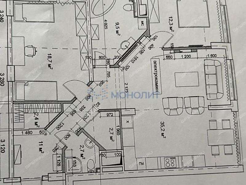 трёхкомнатная квартира на улице Тимирязева дом 43