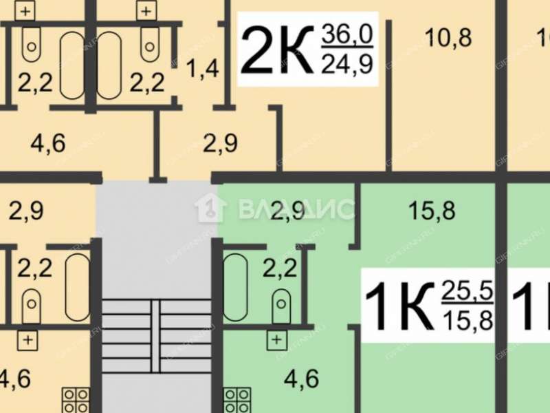 однокомнатная квартира на улице Афанасьева дом 7
