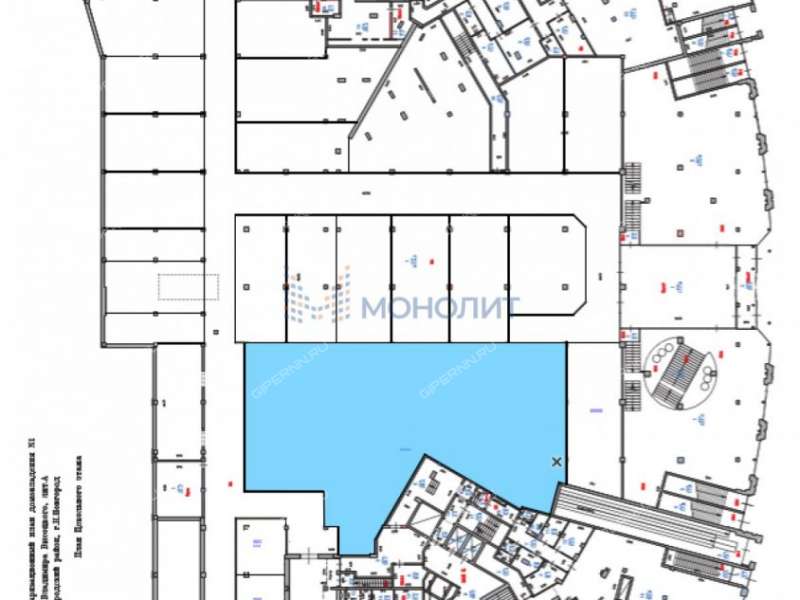 помещение под офис, торговую площадь на улице Владимира Высоцкого