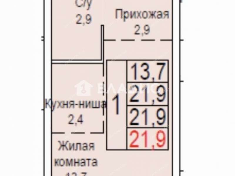 квартира-студия на Коломенской улице дом 8 к4/1