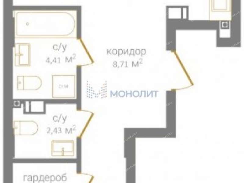 двухкомнатная квартира на Дальней улице