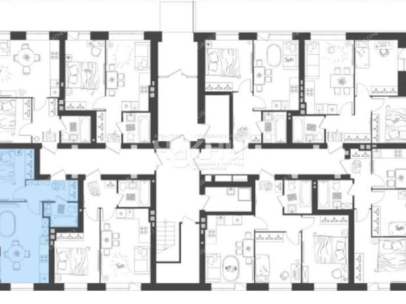 однокомнатная квартира в новостройке на улице Развития посёлок Культура