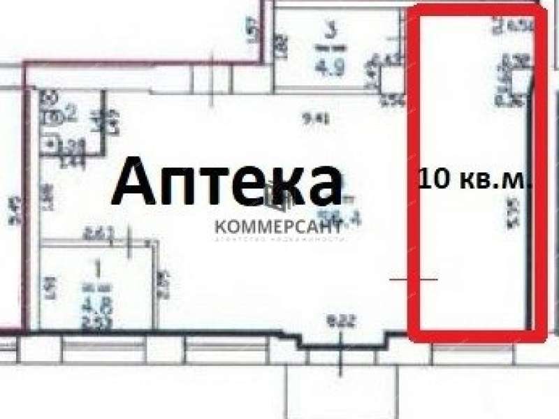 помещение под торговую площадь на улице Героя Рябцева