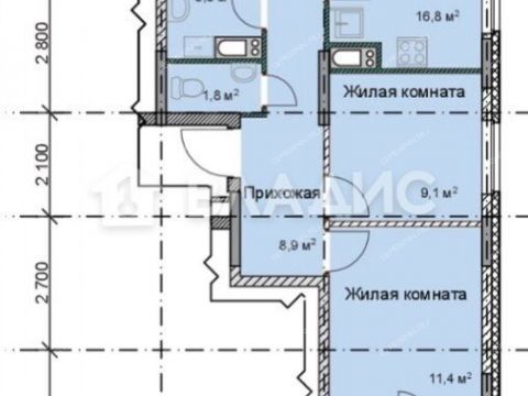 3-komnatnaya-ul-akademika-saharova-d-119 фото