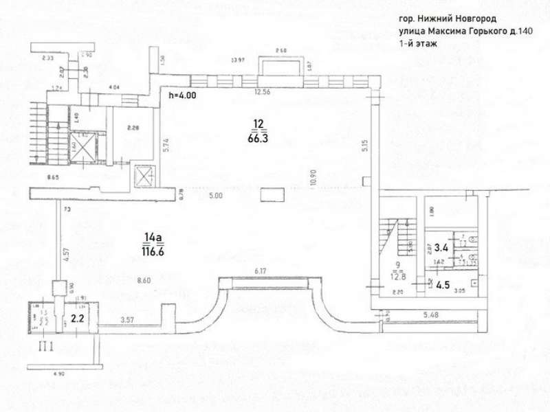 помещение под торговую площадь на Максима Горького ул., д.140