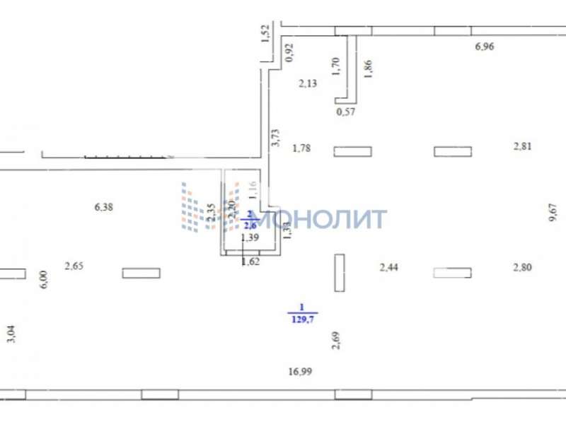 помещение под офис, торговую площадь на Магаданской улице