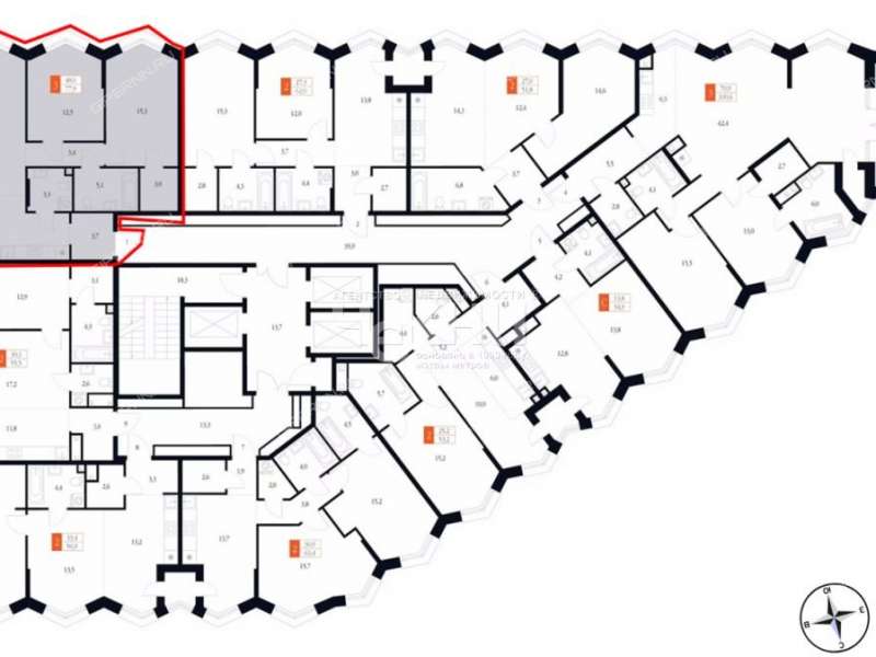 трёхкомнатная квартира на Черниговской улице