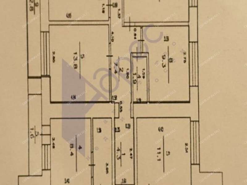 трёхкомнатная квартира на улице Коммуны дом 18